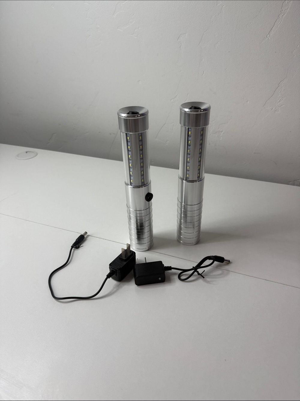 Amazon Silver LED Rechargeable Task Lights - Pair